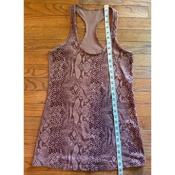 Lululemon Cool Racerback Tank Desert Snack Bark Berry Size 8 - Picture 8 of 10